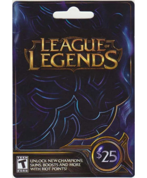 $25 League of Legends Game Card (Email Delivery)