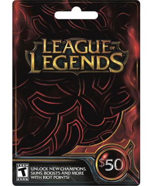 $50 League of Legends Game Card (Email Delivery)