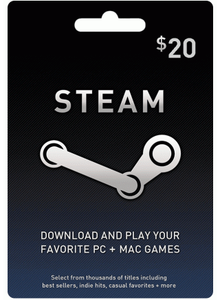 $20 Steam Gift Card (Email Delivery)