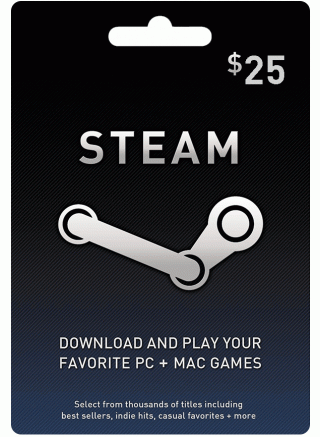 $25 Steam Gift Card (Email Delivery)